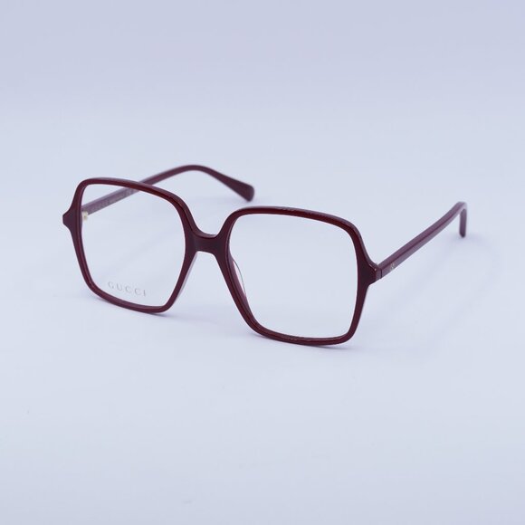 🕶️ New Gucci GG1003O 005 Eyeglasses - Burgundy Frame